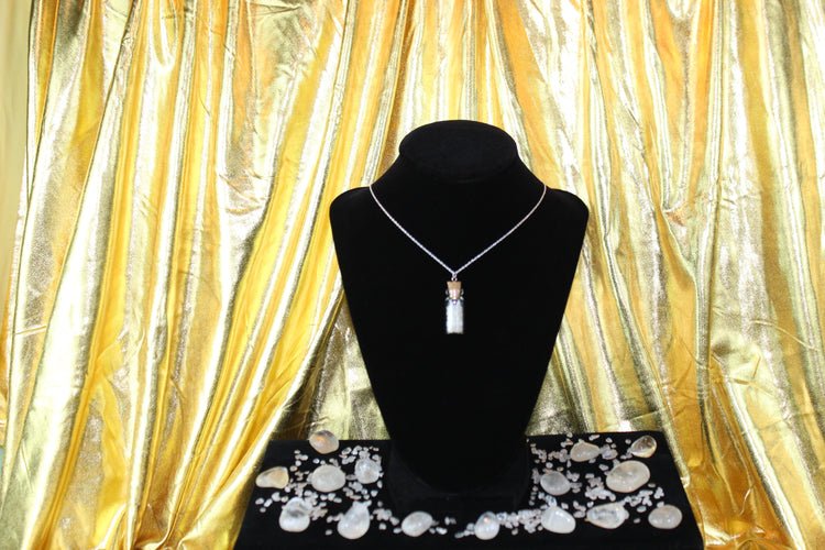 Crystal Collection on silver chain